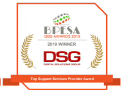 BPESA GBS Awards 2019, Winner, Top Support Services Provider Award