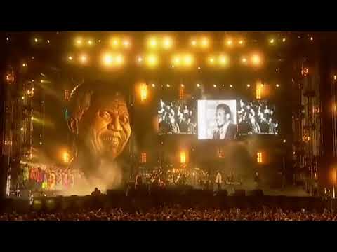 A still from the 46664 concert film
